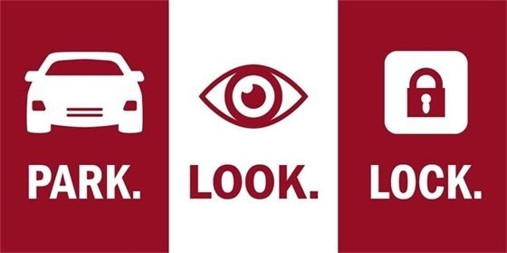 Even though summer is flying by and it's already August, we should continue being careful with the extreme heat, especially when we are inside a vehicle with children or pets: •	 Put a toy up front as a reminder. •	 Put something you need in the back seat. •	 Look before you lock!