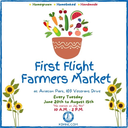 First Flight Farmers Market dates for 2023