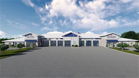Rendering of new Fire & EMS stations