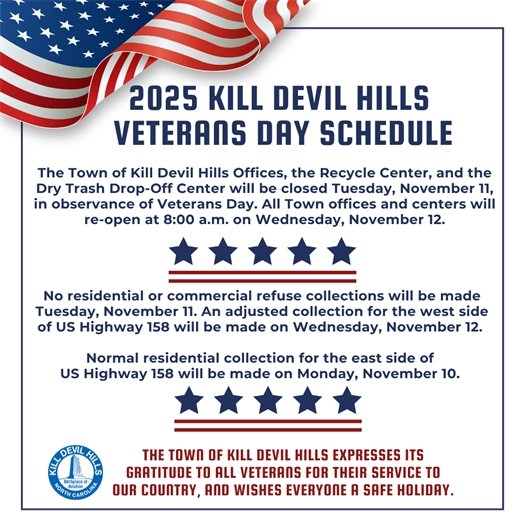 2025 Veterans Day Office and Trash Schedules
