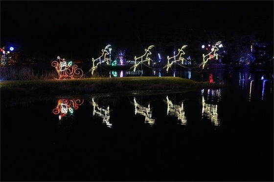 Wright Lights Illumination at Aviation Park