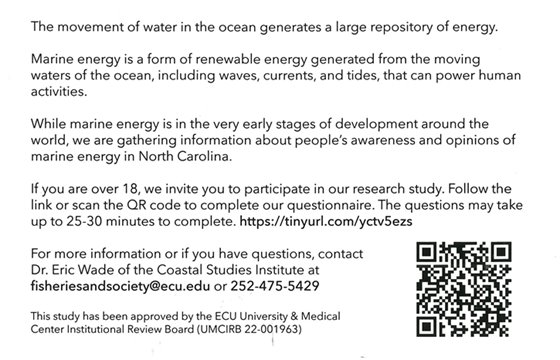 Marine Energy Survey 