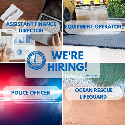 We're hiring for several positions. Visit our website to apply for employment with the Town.