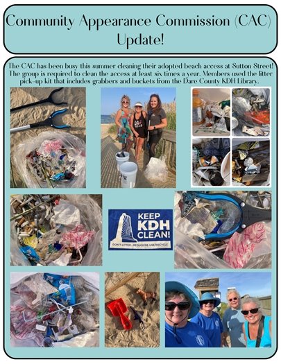 Community Appearance4 Commission Update focused on beach clean-up efforts