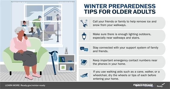 Winter preparedness tips for older adults