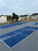 Image of tennis and pickle ball courts at Meekins Field Park
