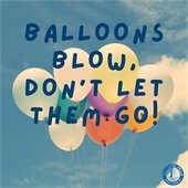 Balloons Blow, Don't Let Them Go! Released balloons become hazardous litter, endangering wildlife and polluting our precious ecosystems. You can help make a meaningful difference by choosing sustainable alternatives to balloons. Creative and eco-friendly alternatives to balloon releases that can still make your celebrations special. Whether it's blowing bubbles, planting trees, or biodegradable confetti, let's celebrate responsibly and ensure our festivities leave a positive, lasting impact.