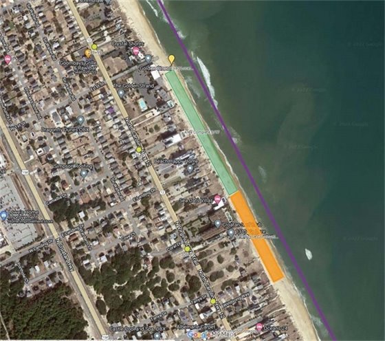 June 17, 2022, beach nourishment map in KDH