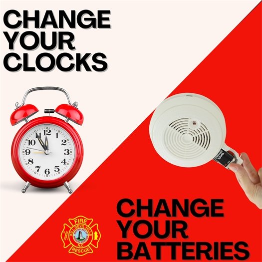 Daylight Saving Time ends Sunday, November 3rd at 2:00 a.m. Don’t forget to set your clocks back 1 hour. The Kill Devil Hills Fire Department advises everyone to use the time change as a reminder to check the batteries in your smoke detectors and carbon monoxide alarms. And remember: if your smoke alarm is 10 years old or older, it’s time for a new one! Working smoke alarms save lives and property!