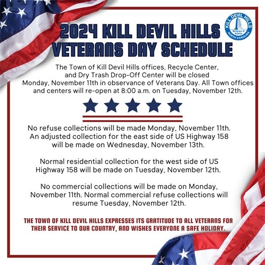 Veterans Day Schedule