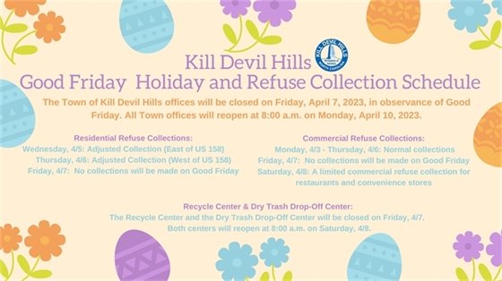 KDH Good Friday Office and Refuse Schedules