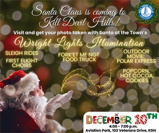 Santa at the Wright Lights Illumination