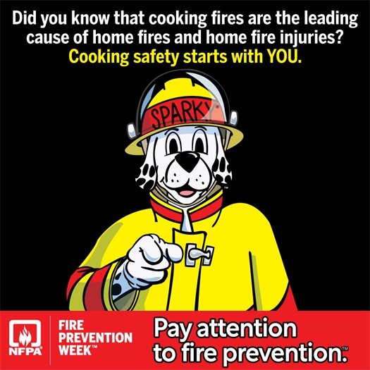 This year’s Fire Prevention Week™ (FPW™) campaign, “Cooking safety starts with YOU. Pay attention to fire prevention™,” works to educate everyone about simple but important actions they can take to keep themselves and those around them safe when cooking. 