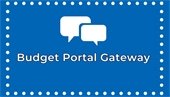 An icon that says Budget Portal