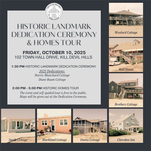 Historic Landmarks Commission Dedication Ceremony and Homes Tour Invitation