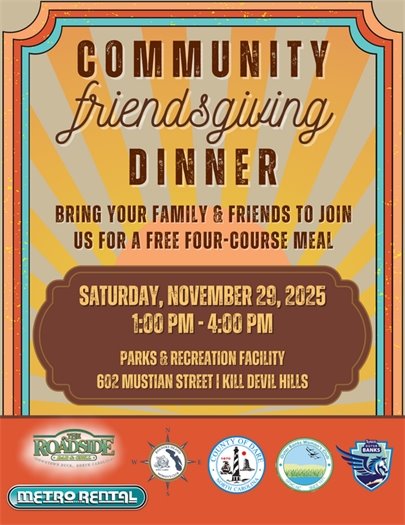 Flyer for Community Friendsgiving Dinner