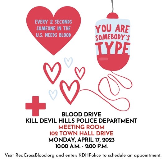 Please consider donating blood at our upcoming blood drive on 4/17.