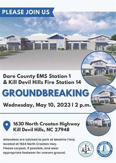 Invitation to Groundbreaking Ceremony for KDH Fire Station & Dare County EMS