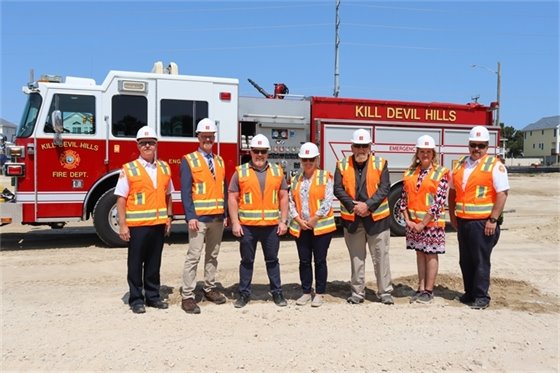 KDH BOC and Staff at Groundbreaking event for new fire station 