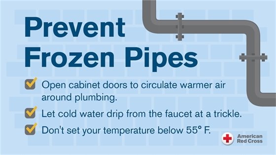 Prevent frozen pipes by taking precautionary measures during cold snaps. 