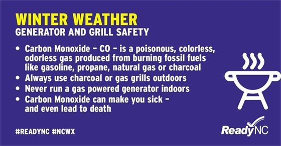 To stay safe from the dangers of carbon monoxide, please remember NEVER to use a gas-powered generator or other fuel-burning appliances indoors.