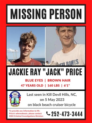 Missing Person - Jackie Ray "Jack" Price