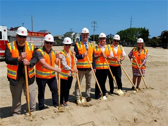 KDH BOC and staff breaking ground at new fire station site
