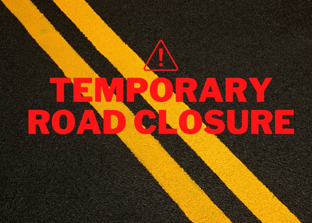 Temporary Road Closure Graphic